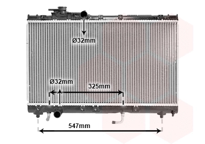 Variklio aušinimo radiatorius VAN WEZEL 53002350