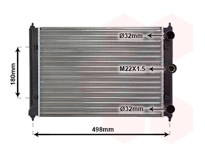 Variklio aušinimo radiatorius VAN WEZEL 58002092