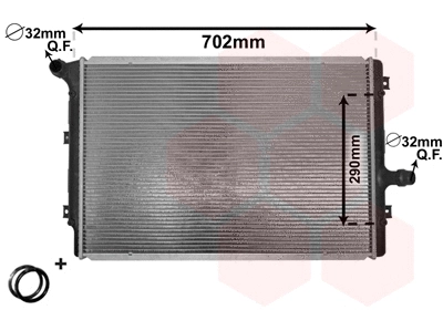 Variklio aušinimo radiatorius VAN WEZEL 58002208