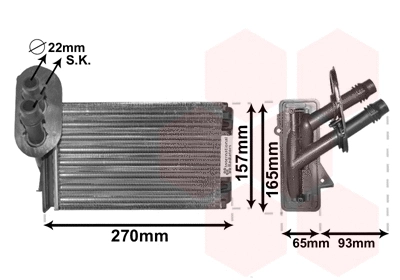 Salono radiatorius VAN WEZEL 58006173