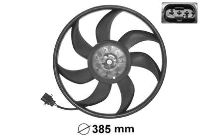 Radiatoriaus ventiliatorius VAN WEZEL 5827745