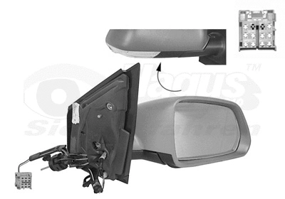 Išorinis veidrodėlis VAN WEZEL 5828814