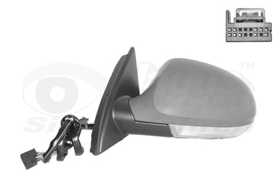 Išorinis veidrodėlis VAN WEZEL 5839807