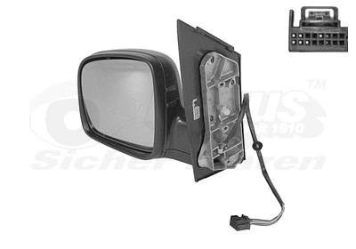 Išorinis veidrodėlis VAN WEZEL 5867807