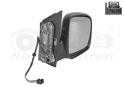 Išorinis veidrodėlis VAN WEZEL 5867808