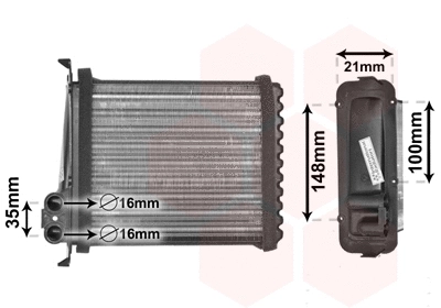 Salono radiatorius VAN WEZEL 59006085