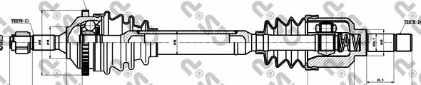 Kardaninis velenas GSP 245009