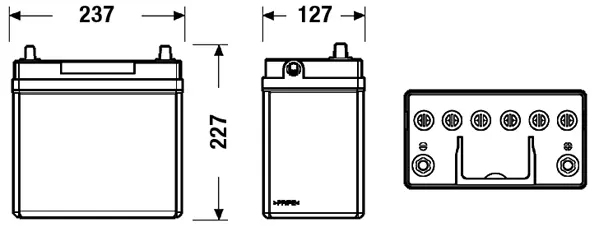 Starterio akumuliatorius CENTRA CB456