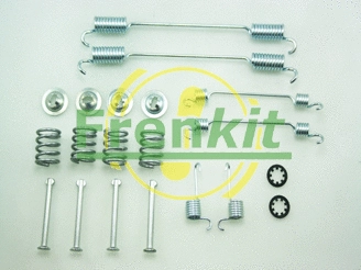 Stovėjimo stabdžių trinkelių priedų komplektas FRENKIT 950740