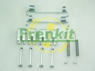 Stovėjimo stabdžių trinkelių priedų komplektas FRENKIT 950875