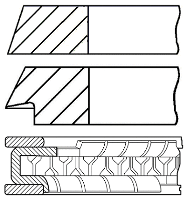 Stūmoklio žiedų komplektas GOETZE ENGINE 08-102400-00