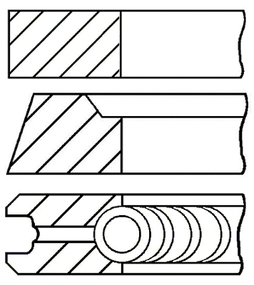 Stūmoklio žiedų komplektas GOETZE ENGINE 08-111200-00