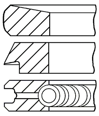 Stūmoklio žiedų komplektas GOETZE ENGINE 08-112700-00