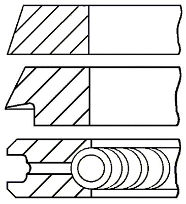 Stūmoklio žiedų komplektas GOETZE ENGINE 08-115900-00