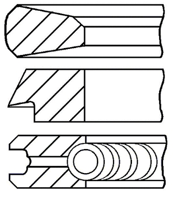 Stūmoklio žiedų komplektas GOETZE ENGINE 08-119800-00