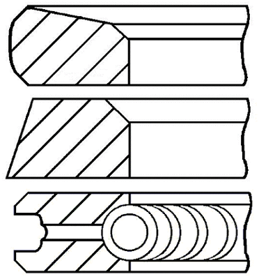 Stūmoklio žiedų komplektas GOETZE ENGINE 08-123700-00