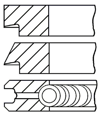 Stūmoklio žiedų komplektas GOETZE ENGINE 08-124700-00
