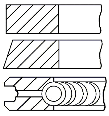 Stūmoklio žiedų komplektas GOETZE ENGINE 08-138406-00