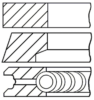 Stūmoklio žiedų komplektas GOETZE ENGINE 08-138800-00