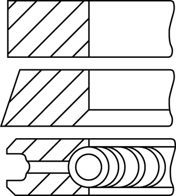 Stūmoklio žiedų komplektas GOETZE ENGINE 08-145108-00