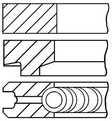 Stūmoklio žiedų komplektas GOETZE ENGINE 08-146100-00