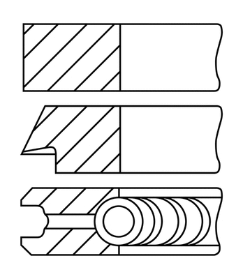 Stūmoklio žiedų komplektas GOETZE ENGINE 08-148300-00