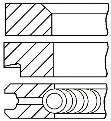 Stūmoklio žiedų komplektas GOETZE ENGINE 08-173800-00