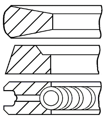 Stūmoklio žiedų komplektas GOETZE ENGINE 08-178200-00
