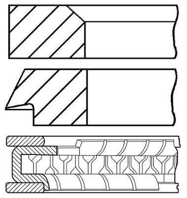 Stūmoklio žiedų komplektas GOETZE ENGINE 08-207600-00