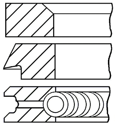 Stūmoklio žiedų komplektas GOETZE ENGINE 08-269800-00
