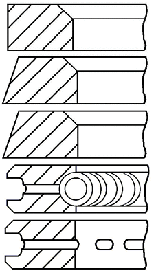 Stūmoklio žiedų komplektas GOETZE ENGINE 08-292800-00