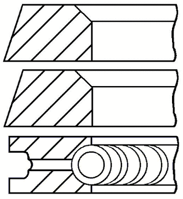 Stūmoklio žiedų komplektas GOETZE ENGINE 08-325300-00