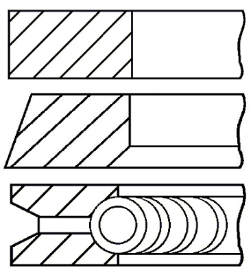 Stūmoklio žiedų komplektas GOETZE ENGINE 08-337300-00