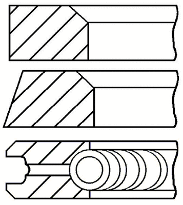 Stūmoklio žiedų komplektas GOETZE ENGINE 08-405200-00