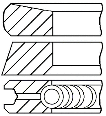 Stūmoklio žiedų komplektas GOETZE ENGINE 08-422000-00