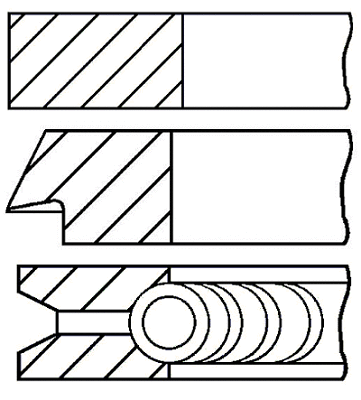 Stūmoklio žiedų komplektas GOETZE ENGINE 08-425300-00
