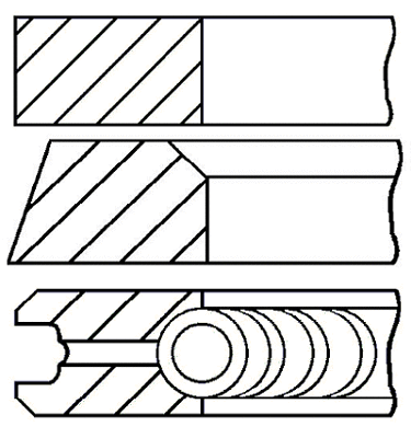 Stūmoklio žiedų komplektas GOETZE ENGINE 08-428707-00