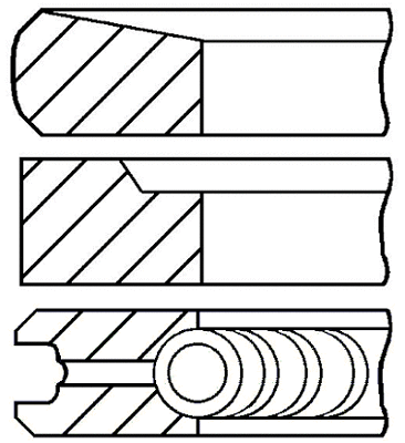 Stūmoklio žiedų komplektas GOETZE ENGINE 08-431700-00