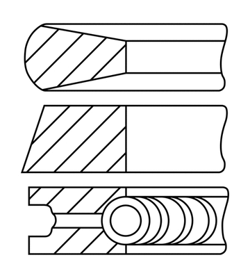 Stūmoklio žiedų komplektas GOETZE ENGINE 08-431900-10