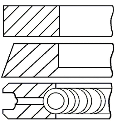 Stūmoklio žiedų komplektas GOETZE ENGINE 08-432300-10