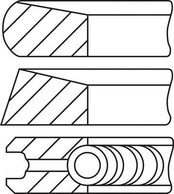 Stūmoklio žiedų komplektas GOETZE ENGINE 08-448600-00