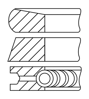 Stūmoklio žiedų komplektas GOETZE ENGINE 08-452000-00