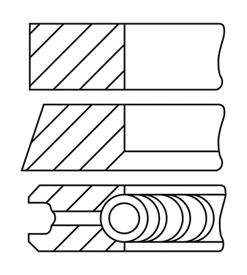 Stūmoklio žiedų komplektas GOETZE ENGINE 08-452300-00