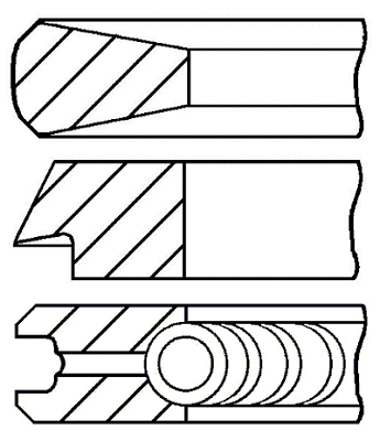 Stūmoklio žiedų komplektas GOETZE ENGINE 08-521800-20