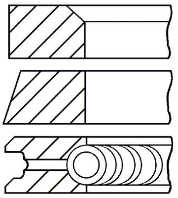 Stūmoklio žiedų komplektas GOETZE ENGINE 08-527500-00