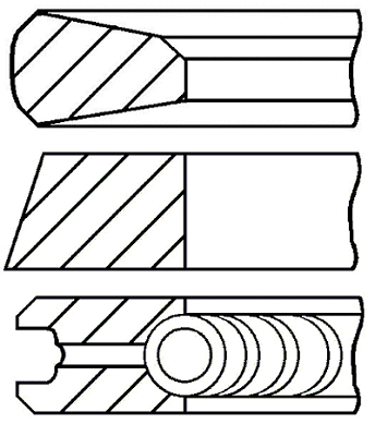 Stūmoklio žiedų komplektas GOETZE ENGINE 08-785200-00