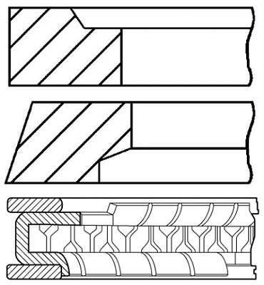 Stūmoklio žiedų komplektas GOETZE ENGINE 08-786800-00
