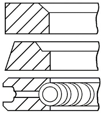 Stūmoklio žiedų komplektas GOETZE ENGINE 08-849000-00