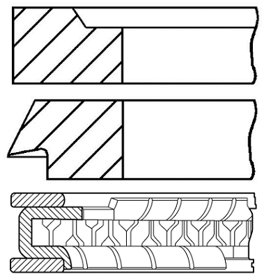 Stūmoklio žiedų komplektas GOETZE ENGINE 08-963300-00