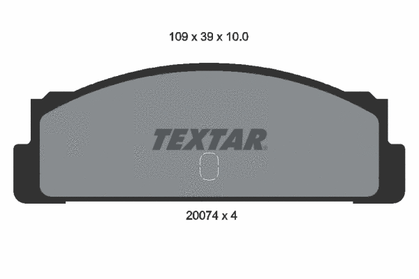 Diskinių stabdžių trinkelių rinkinys TEXTAR 2007404
